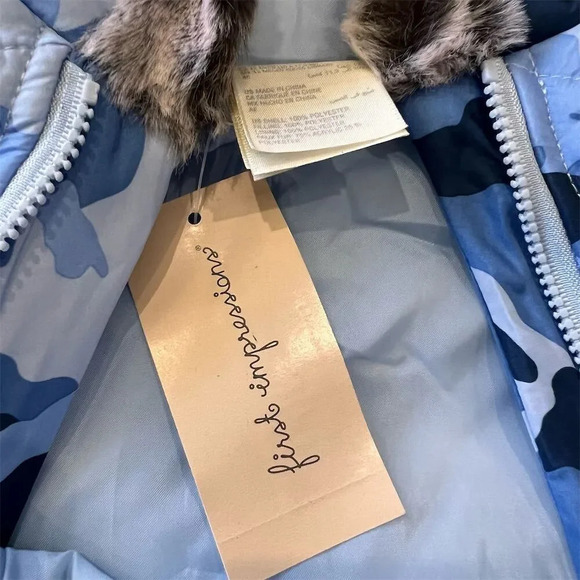 First Impressions Boys Blue Camo Snowsuit Winter Outerwear - Picture 11 of 12